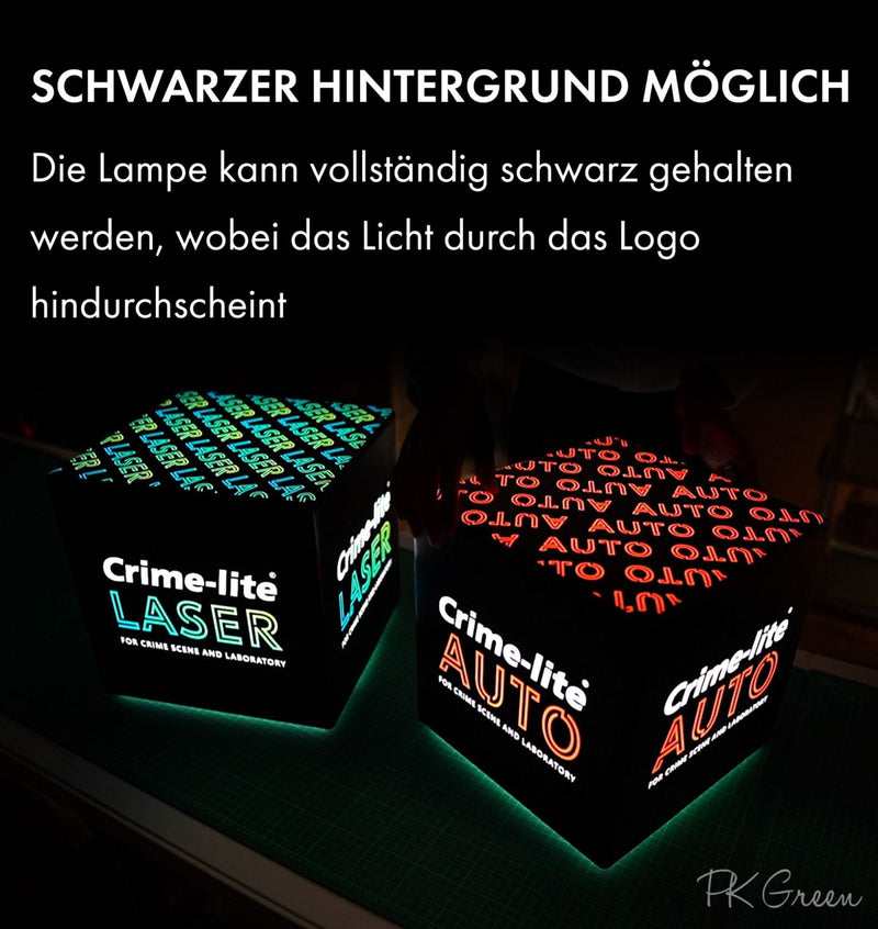Große Logo-Lichtwerbung LED Sitzwürfel mit personalisierter Leuchtreklame, Leuchtmöbel