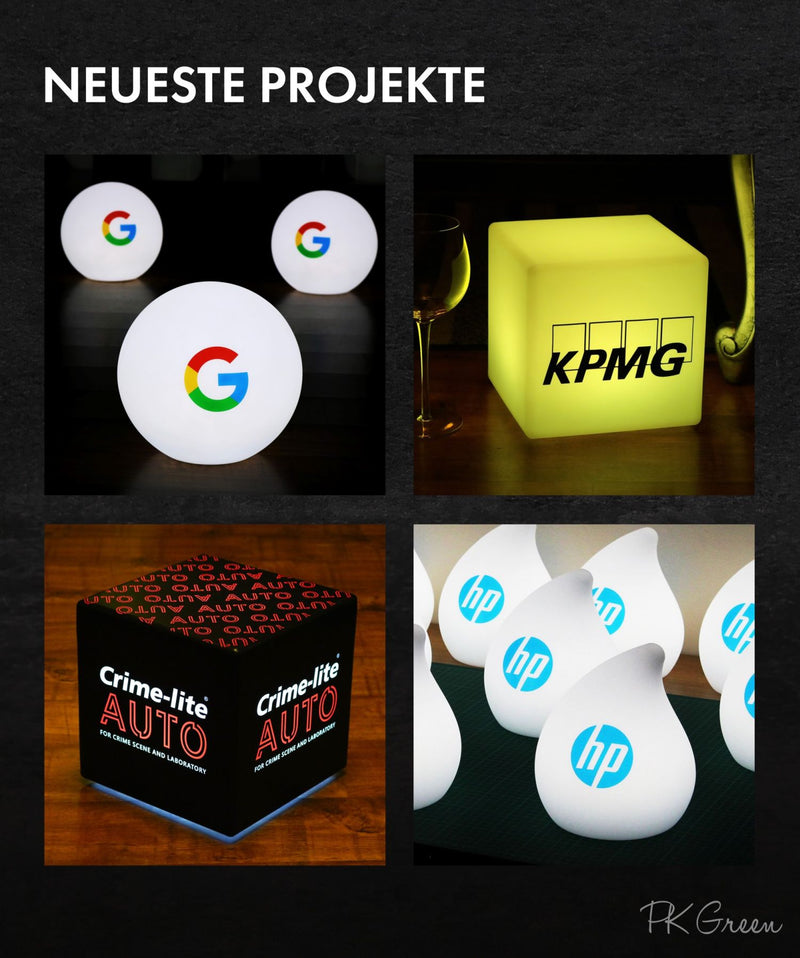 LED Würfel mit Logo, beleuchteter Werbelichtkasten mit Logo für Ausstellungen, freistehendes Hintergrundlicht für DJ-Expo-Stände, Anzeigenwerbung