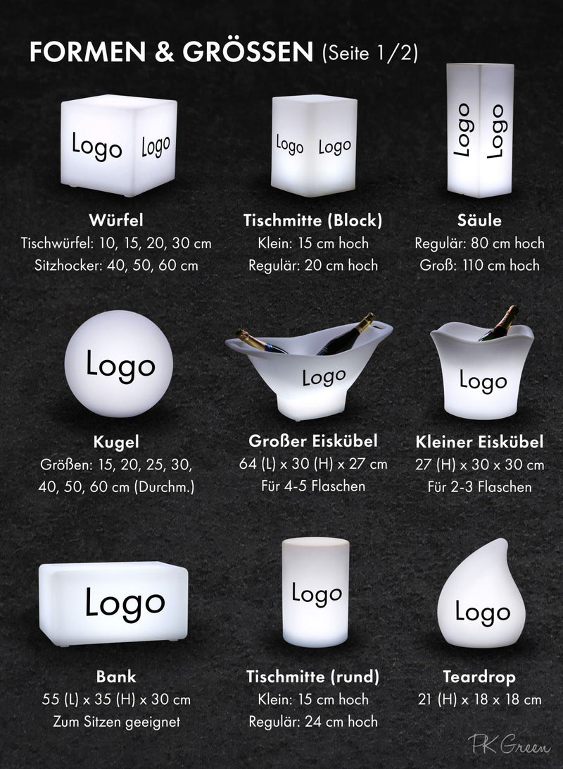 Individuell zugeschnittene Logo-Tischlampe für Lichtwerbung, freistehende Markenzeichen-Leuchte