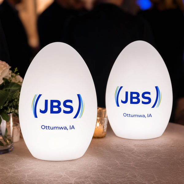 Maßgeschneiderte individuelle LED Tischlampe Lichtwerbung mit Multicolor-Hintergrundbeleuchtung