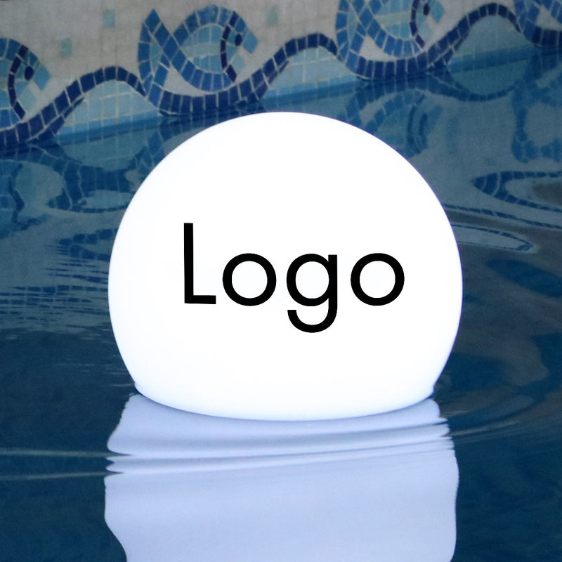 LED-Lichtkasten-Schwimmkugel für Pools mit Logo, benutzerdefinierte Pool-Leuchtwerbung, einzigartige Displaywebeschilder für Event, Launch Party