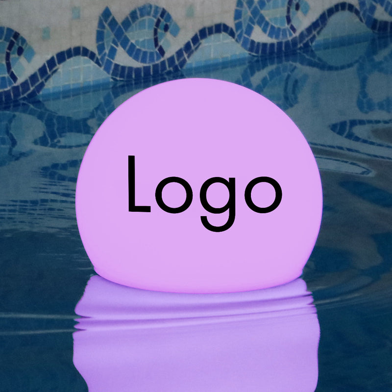 LED-Lichtkasten-Schwimmkugel für Pools mit Logo, benutzerdefinierte Pool-Leuchtwerbung, einzigartige Displaywebeschilder für Event, Launch Party