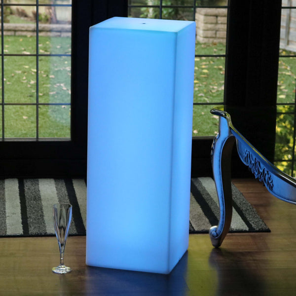 LED Stehlampe Dimmbar mit Akku, Farbwechsel, Fernbedienung, Höhe 80cm