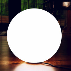 LED Stehlampe Bodenleuchte Dimmbar E27 Modern, Leuchtkugel Groß 50cm, Weiß