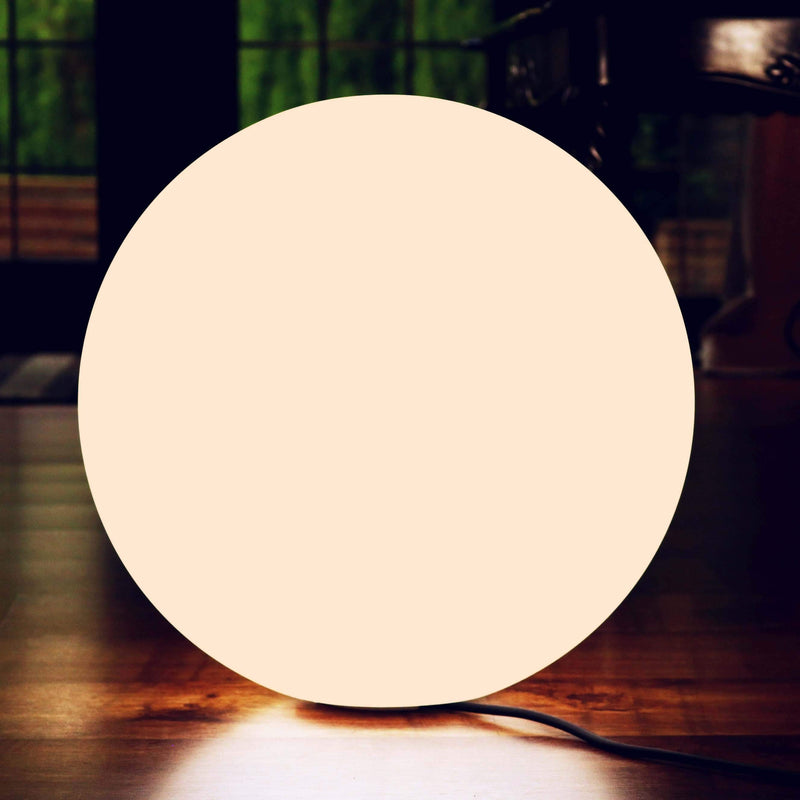 Große 60cm LED Bodenleuchte Kugelleuchte, Stehlampe E27 Dimmbar Warmweiß