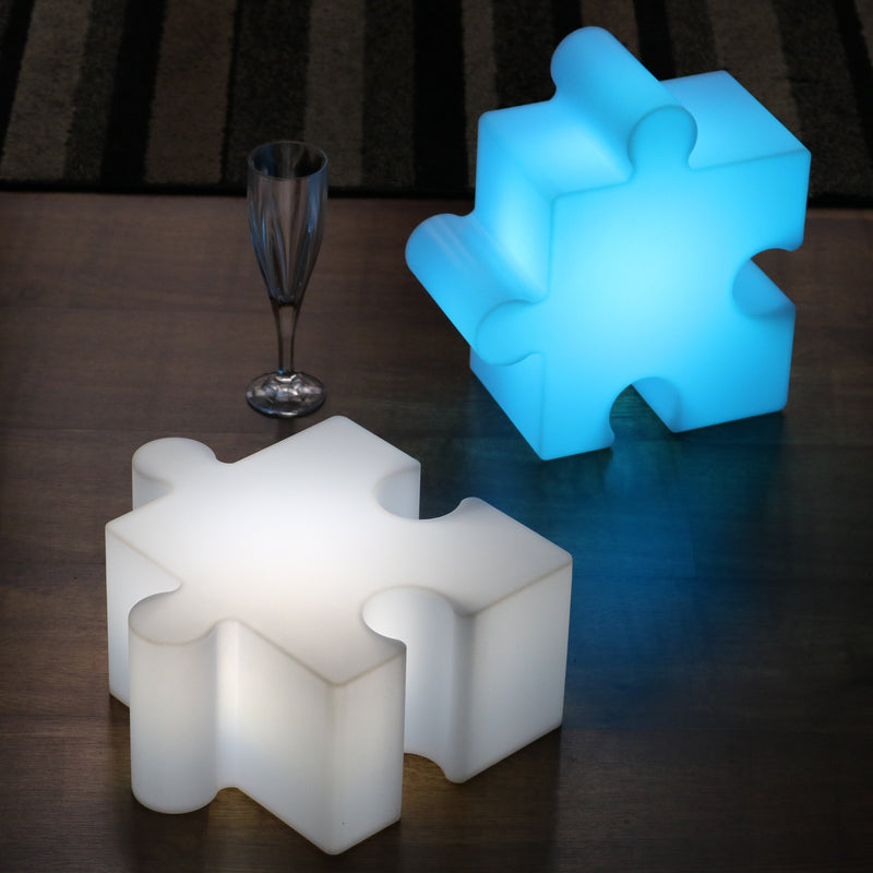 LED Puzzleteil mit sensorischem Licht, wiederaufladbare Farbwechsel Lampe für Kinder, Jugendliche