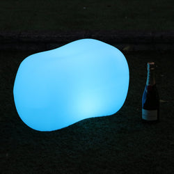 LED Stein Kieselstein Lampe für Garten und Terrasse, netzbetriebene 5V Dekorbeleuchtung, RGB Licht