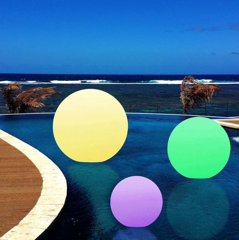 LED Schwimmkugel Pool 30cm, Kugel Wasserdicht IP67 für Garten, Außen, Teich