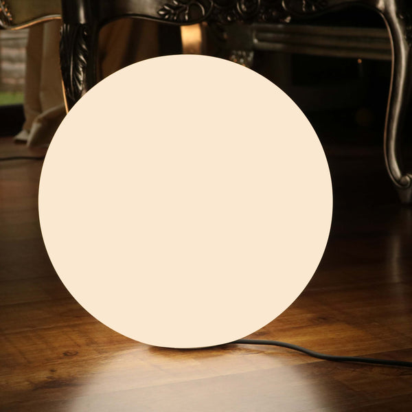 LED Tischleuchte Kugel 30cm, Glühbirne E27 Warmweiß Installiert, Deko