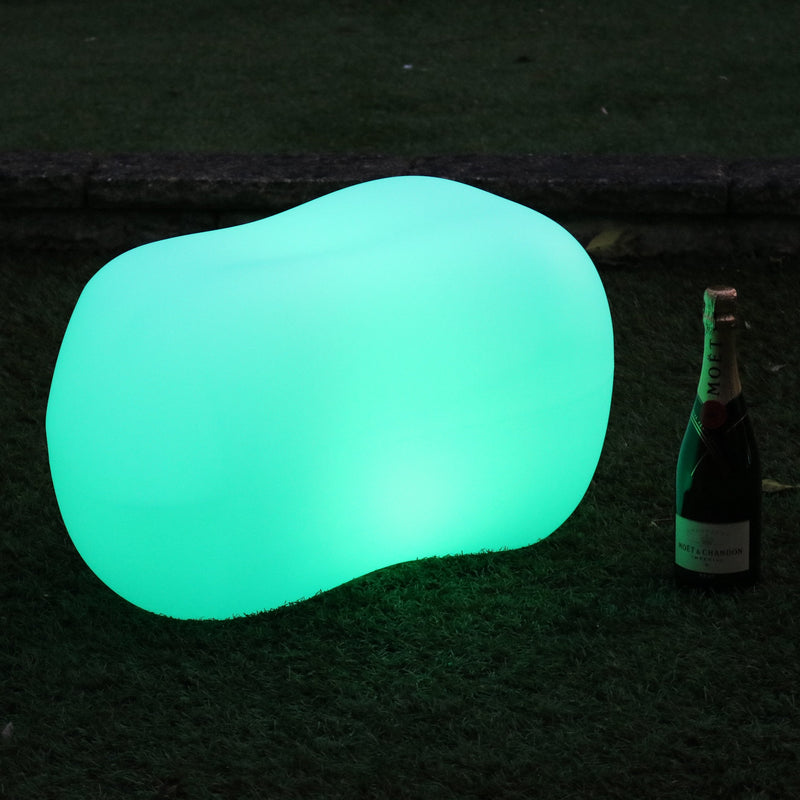 LED Outdoor Kieselstein Gartenlampe, schnurlose, dekorative, mehrfarbige Tisch Terrassenbeleuchtung