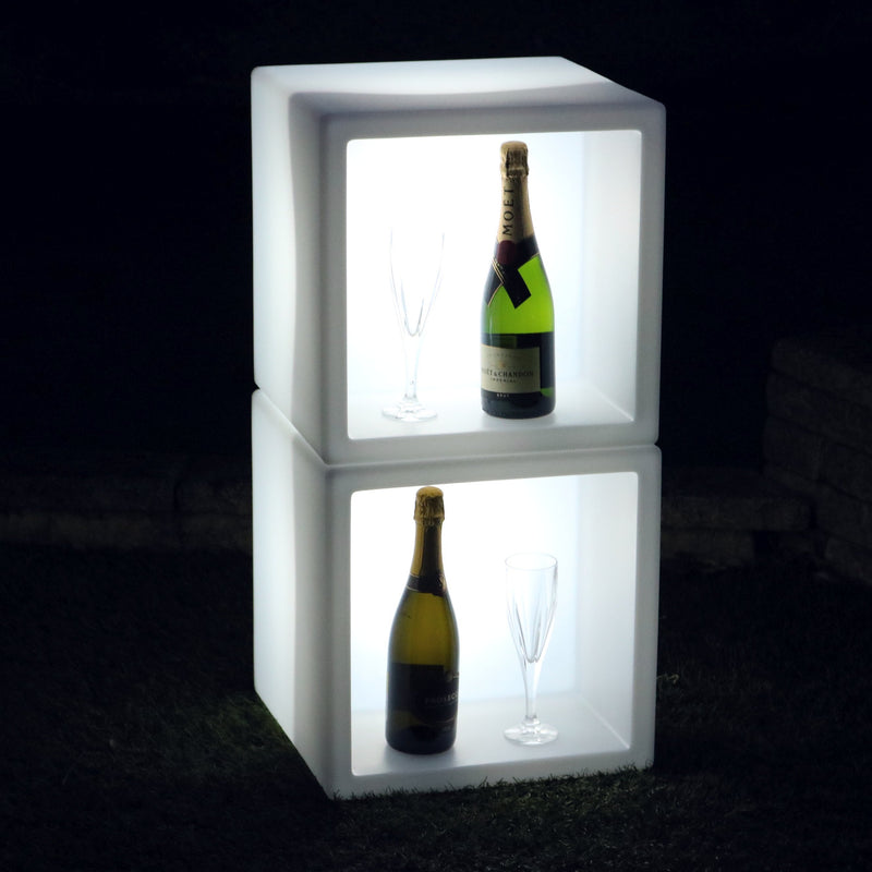LED Getränke Regal, Champagner Wein Flaschen Ständer, beleuchtete