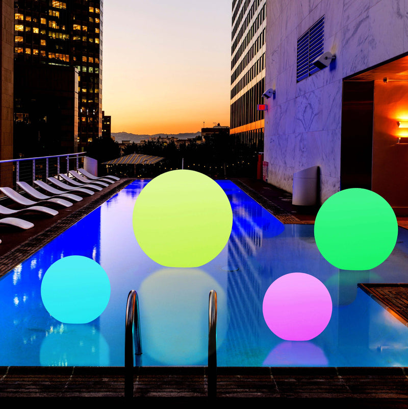 Schwimmlampe Poolleuchte, 20cm LED Kugel RGB mit Fernbedienung, Garten