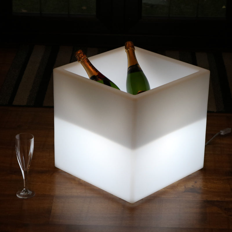 40 x 40 cm großer LED Eiskübel Wein Champagner Kühler, Flaschengetränk – PK  Green Deutschland