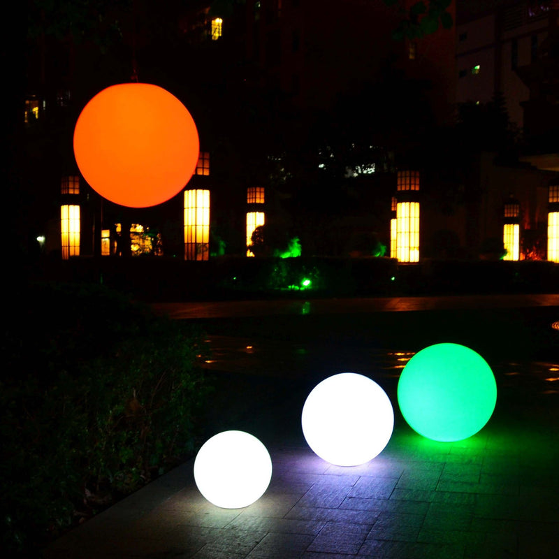 LED Schwimmlampe Pool Teich, Kugel Groß 50cm, Außenleuchte Garten Outdoor