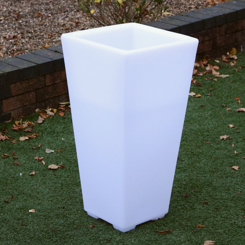 LED Blumenvase Blumentopf, 75cm hoch Große Boden Stehvase, Garten Stehlampe für Pflanze