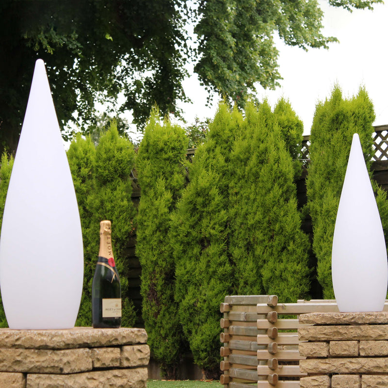 LED Stehlampe Deko Modern Akku, Höhe 80cm, Bodenlampe Garten Außen