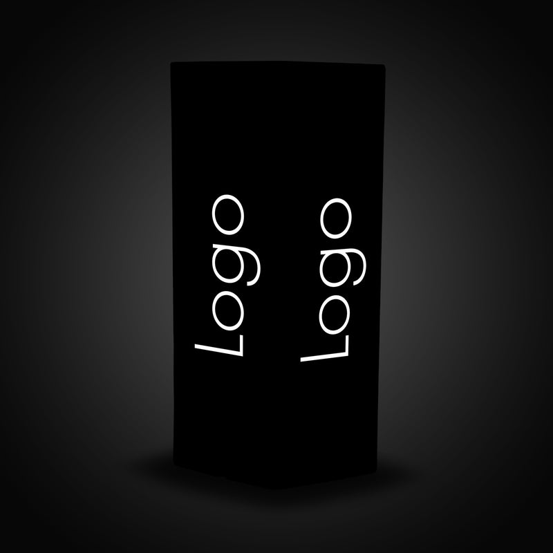 LED Leuchtkasten, Großer Werbewürfel mit Logo für den Außenbereich, LED Leuchtreklame, rahmenloses Werbeschild für außen mit Hintergrundbeleuchtung