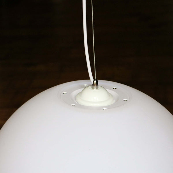 Hängelampe Groß LED E27, Pendelleuchte Esszimmer, Kugel 50cm, Weiß