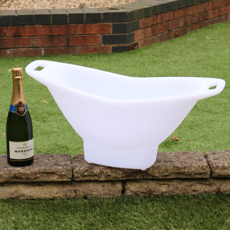 Garten Outdoor LED Eiskübel Wein Champagner Kühler Wanne, netzbetriebener Getränkeflaschenhalter