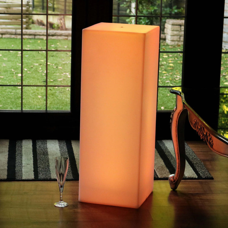 LED Stehlampe Dimmbar mit Akku, Farbwechsel, Fernbedienung, Höhe 80cm