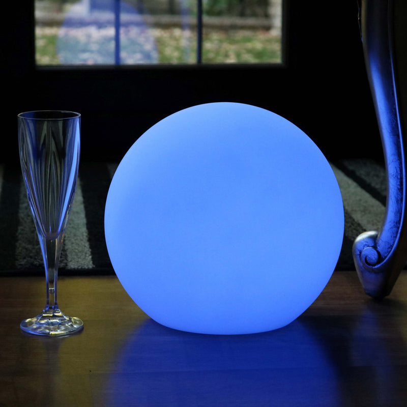 LED Kugel, 25cm Tischleuchte Nachttischlampe Dimmbar RGB Farbwechsel