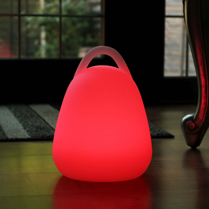 Tischlampe LED mit Akku, 23cm Stimmungslicht RGB Dimmbar Gartenlampe