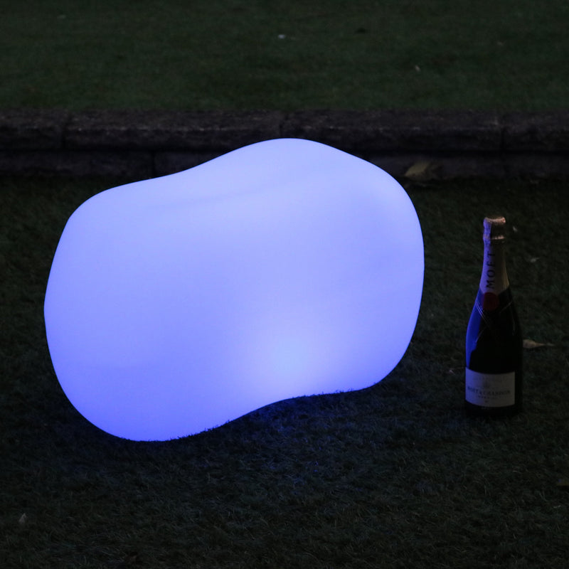 LED Stein Kieselstein Lampe für Garten und Terrasse, netzbetriebene 5V Dekorbeleuchtung, RGB Licht