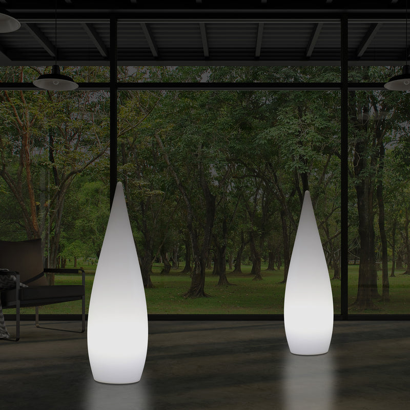 80 cm Designer Stehleuchte für Innenräume E27 Stehlampe, Wassertropfen Leuchte für Wohnzimmer, weiß