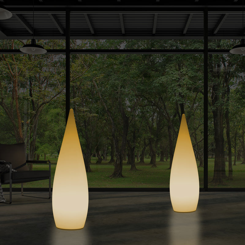 Dekorative E27 Schlafzimmer Stehleuchte 80 cm LED Wassertropfen Innenlampe, warmweiße Glühbirne