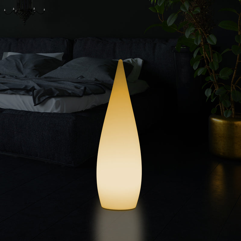 Dekorative E27 Schlafzimmer Stehleuchte 80 cm LED Wassertropfen Innenlampe, warmweiße Glühbirne