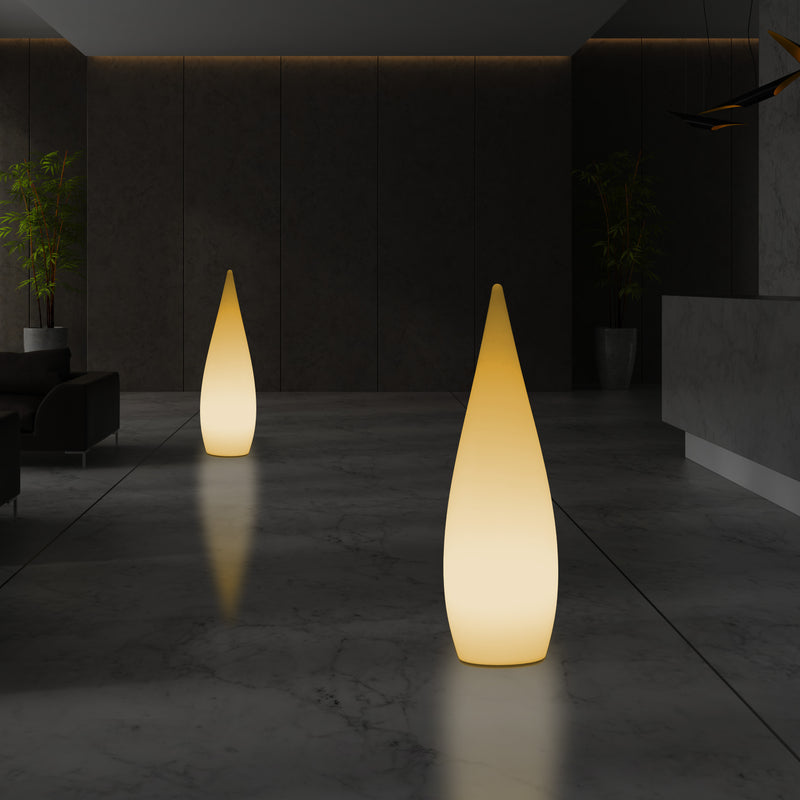 Dekorative E27 Schlafzimmer Stehleuchte 80 cm LED Wassertropfen Innenlampe, warmweiße Glühbirne