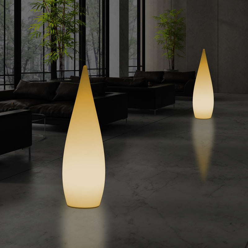 Dekorative E27 Schlafzimmer Stehleuchte 80 cm LED Wassertropfen Innenlampe, warmweiße Glühbirne