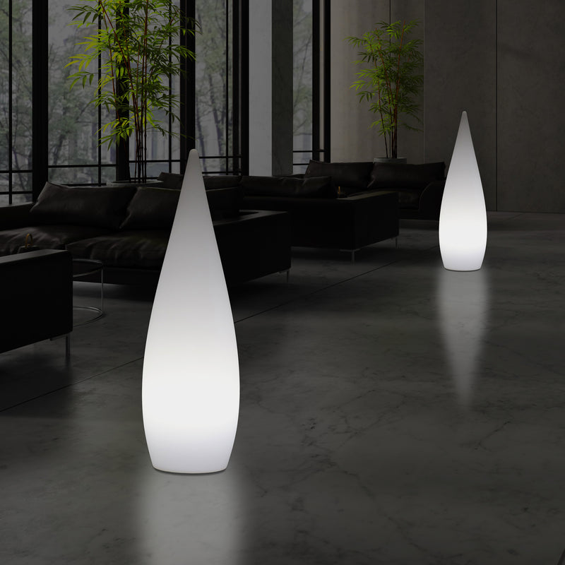 80 cm Designer Stehleuchte für Innenräume E27 Stehlampe, Wassertropfen Leuchte für Wohnzimmer, weiß