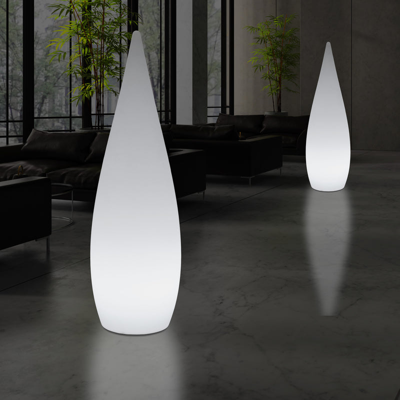 150 cm 1,5 m hohe Designer LED Stehlampe E 27, dekoratives Wassertropfen Leuchte, weißes Licht