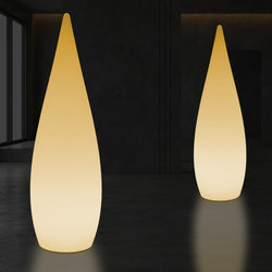 1,2 m E27 LED Stehleuchte, einzigartige Designer Wassertropfen Lampe für Schlafzimmer, warmweiß