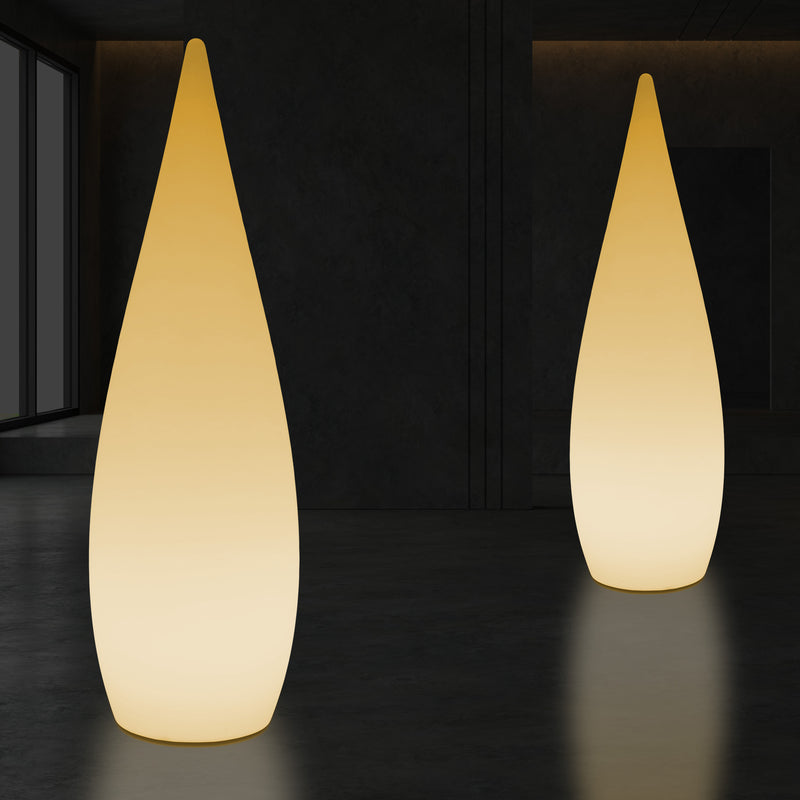 1,2 m E27 LED Stehleuchte, einzigartige Designer Wassertropfen Lampe für Schlafzimmer, warmweiß
