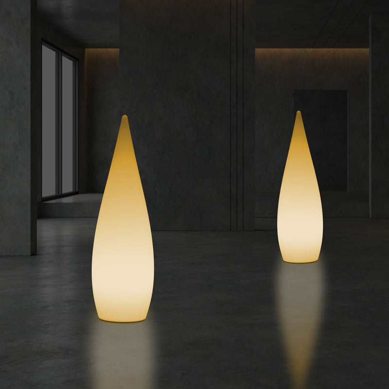 Dekorative E27 Schlafzimmer Stehleuchte 80 cm LED Wassertropfen Innenlampe, warmweiße Glühbirne