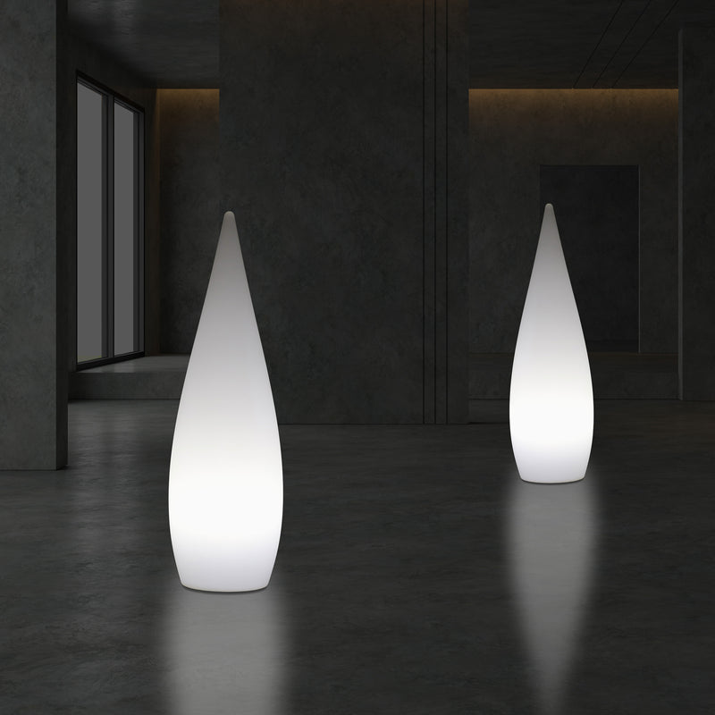 80 cm Designer Stehleuchte für Innenräume E27 Stehlampe, Wassertropfen Leuchte für Wohnzimmer, weiß