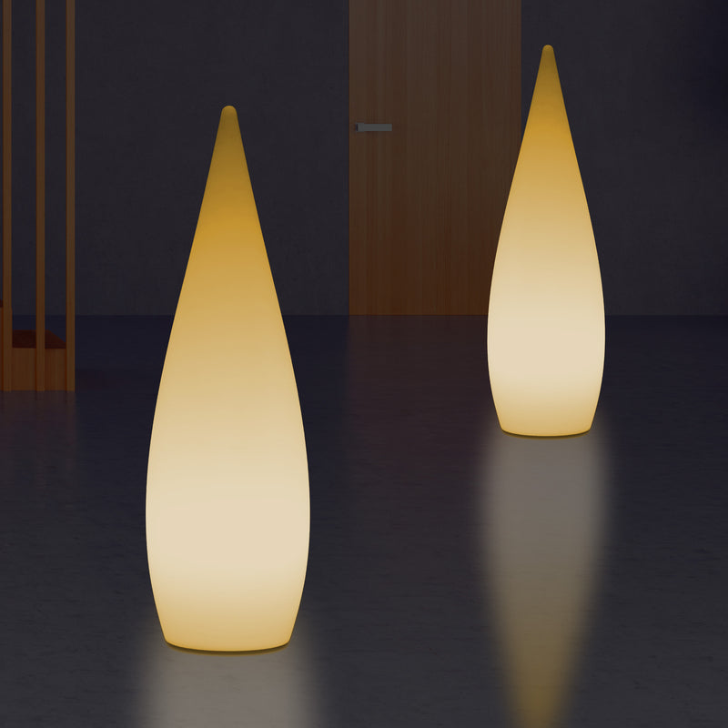 Dekorative E27 Schlafzimmer Stehleuchte 80 cm LED Wassertropfen Innenlampe, warmweiße Glühbirne