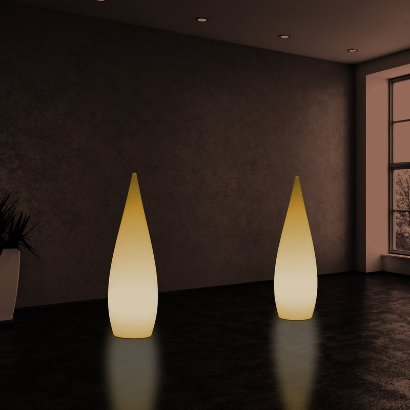 Dekorative E27 Schlafzimmer Stehleuchte 80 cm LED Wassertropfen Innenlampe, warmweiße Glühbirne