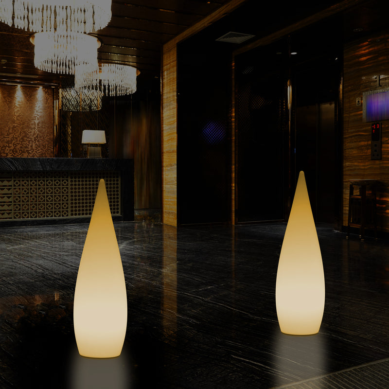 Dekorative E27 Schlafzimmer Stehleuchte 80 cm LED Wassertropfen Innenlampe, warmweiße Glühbirne