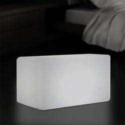 LED Sitzbank Hockerleuchte, 55 x 35 cm, moderne E27 Stehleuchte für Wohnzimmer, weißes Licht