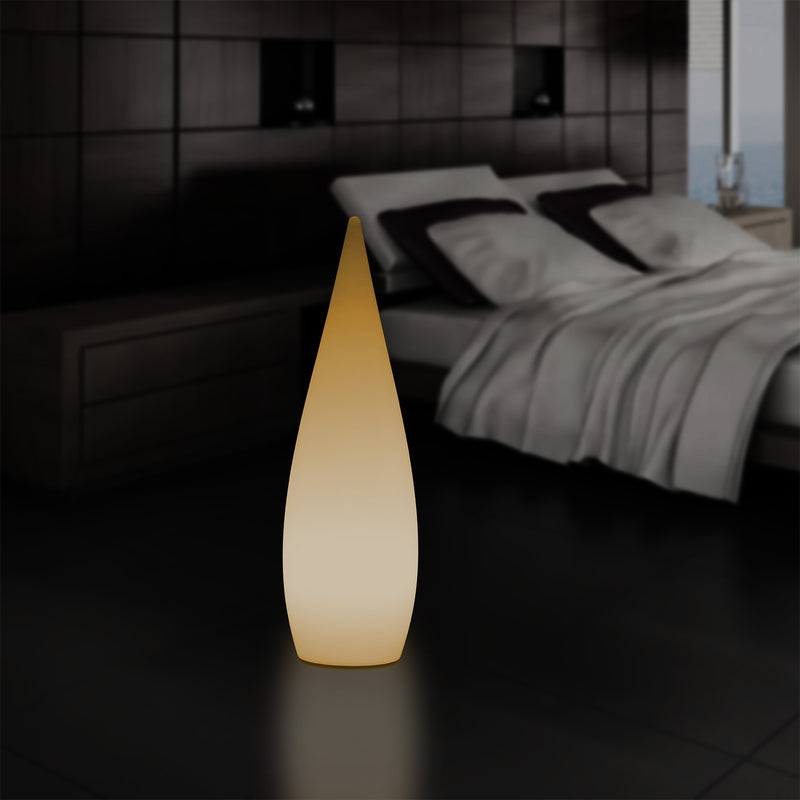 Dekorative E27 Schlafzimmer Stehleuchte 80 cm LED Wassertropfen Innenlampe, warmweiße Glühbirne