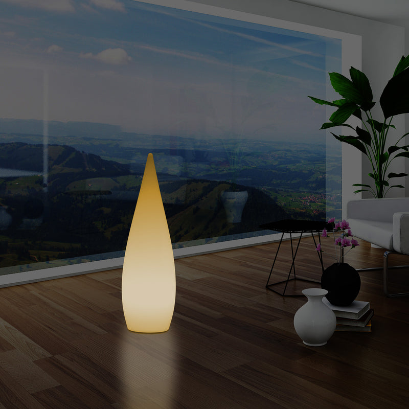 Dekorative E27 Schlafzimmer Stehleuchte 80 cm LED Wassertropfen Innenlampe, warmweiße Glühbirne