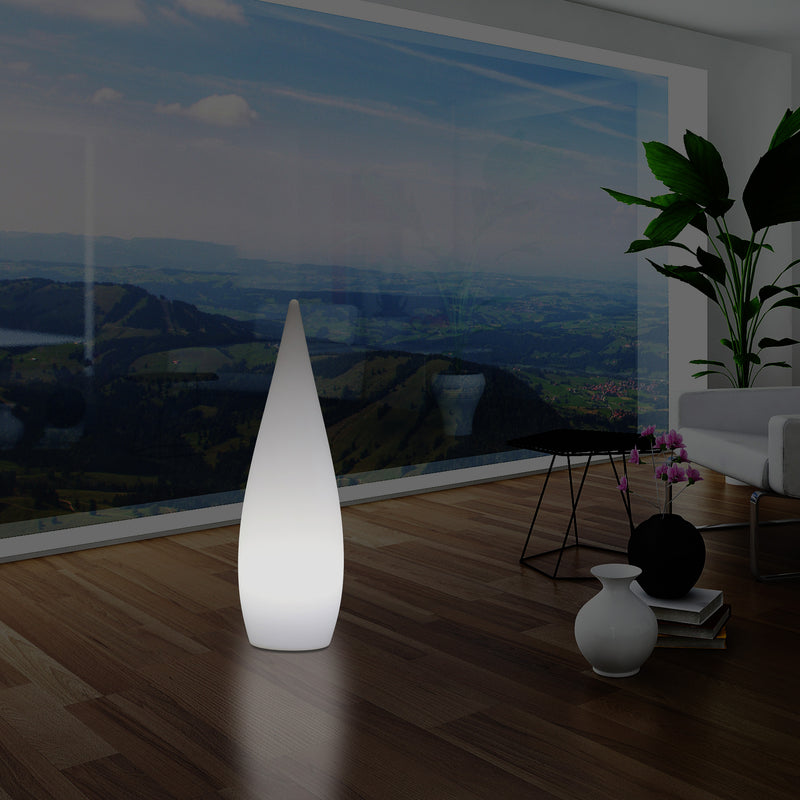 80 cm Designer Stehleuchte für Innenräume E27 Stehlampe, Wassertropfen Leuchte für Wohnzimmer, weiß