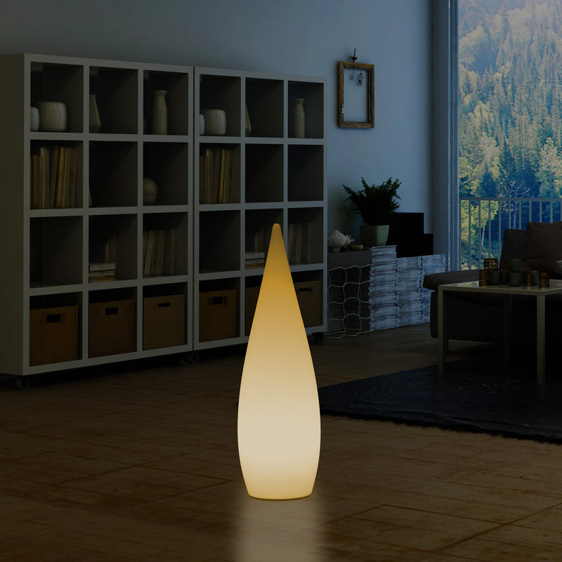 Dekorative E27 Schlafzimmer Stehleuchte 80 cm LED Wassertropfen Innenlampe, warmweiße Glühbirne