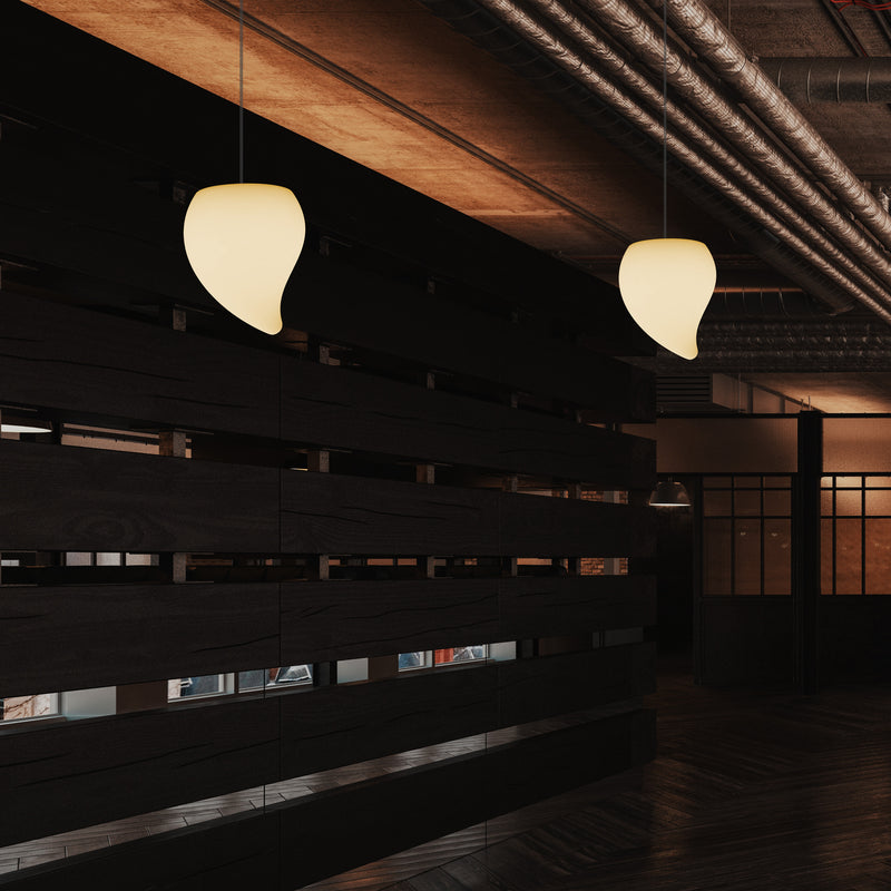 Dekorative E27 LED Hängelampe Pendelleuchte, Träne Tropfen Beleuchtung, Licht warmweiß