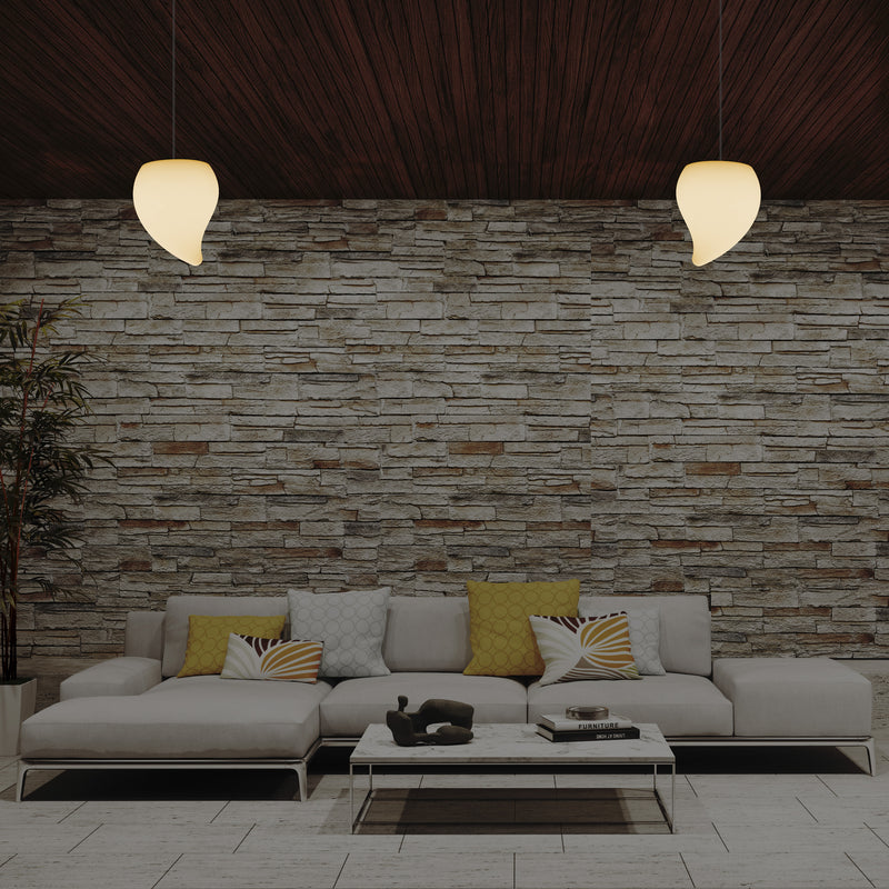 Dekorative E27 LED Hängelampe Pendelleuchte, Träne Tropfen Beleuchtung, Licht warmweiß