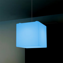 Würfel Hängeleuchte, 15cm Moderne RGB Pendelleuchte Licht mit Farbwechsel und Fernbedienung