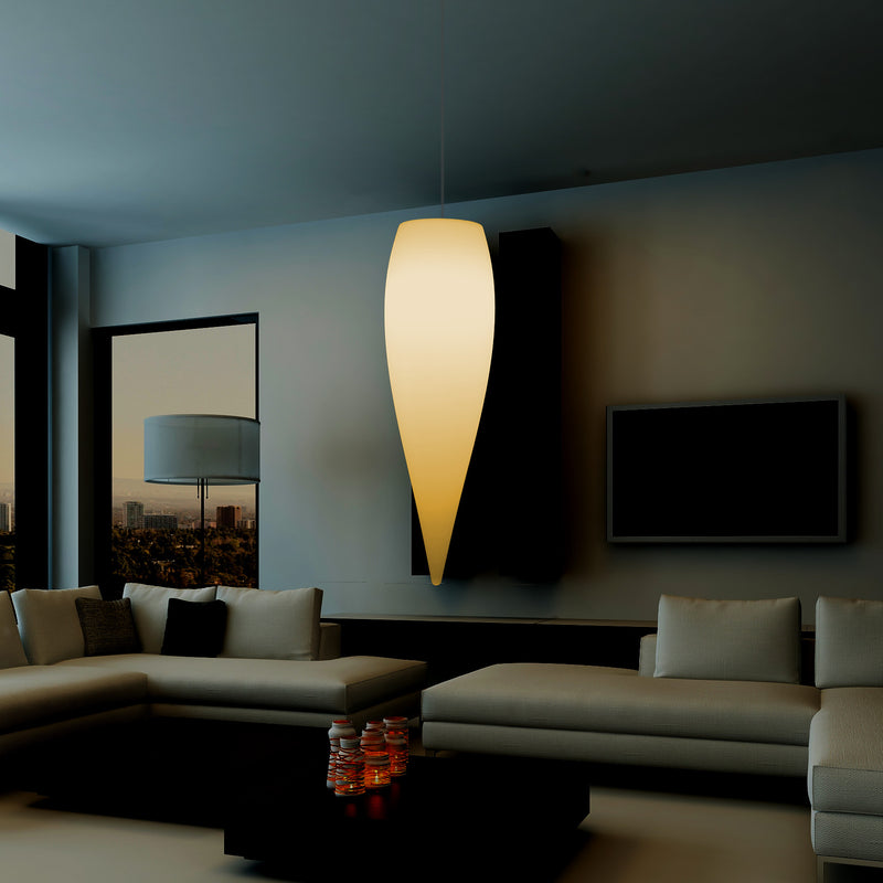 LED Pendelleuchte Beleuchtung Wassertropfen, einzigartige Designer Hängelampe, 800 mm, E27, warmweiß